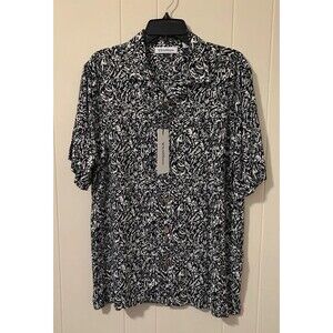 Caribbean Mens Size Medium M Shirt Button Up Short Sleeve NWT